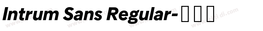 Intrum Sans Regular字体转换